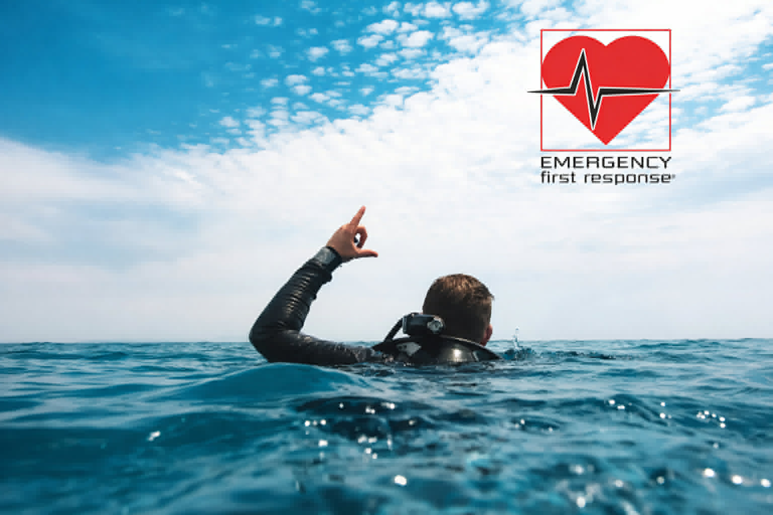 Emergency First Response (EFR) first aid and CPR training for divers at Athos Scuba Diving Center in Ouranoupoli Halkidiki