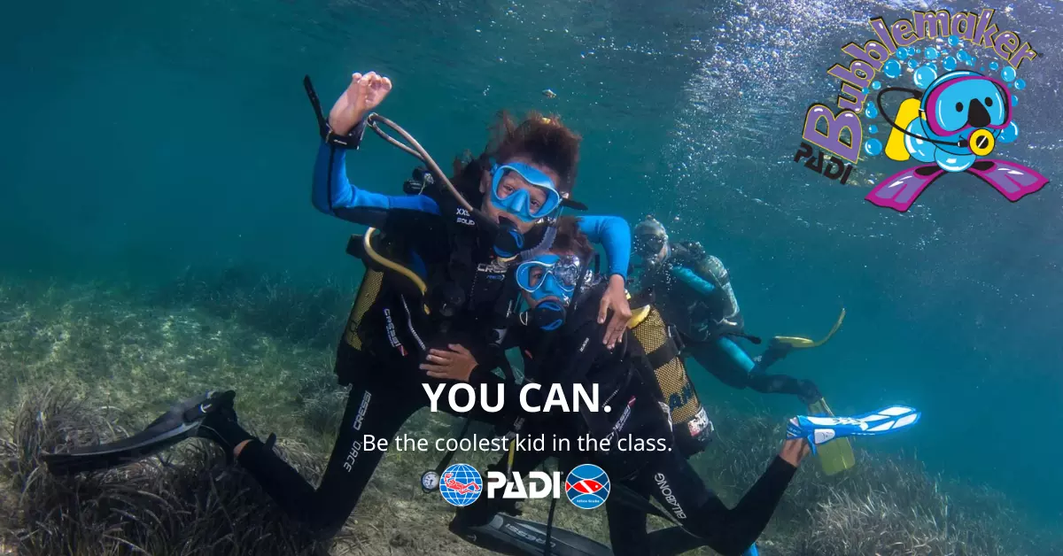Scuba Diving lessons for children in Chalkidiki Greece